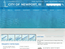 Tablet Screenshot of cityofnewport.com
