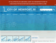Tablet Screenshot of new.cityofnewport.com